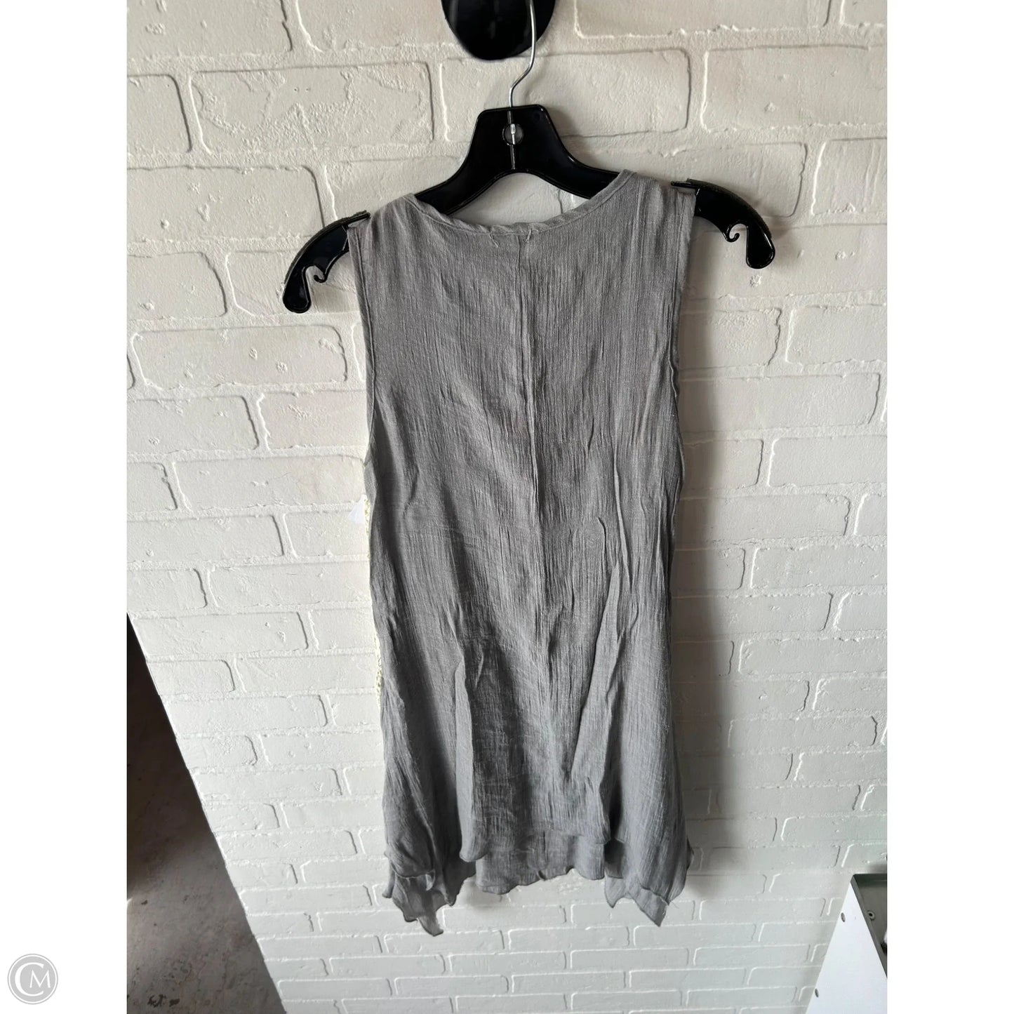Dress Casual Short By Coco And Carmen In Cream & Grey, Size: S