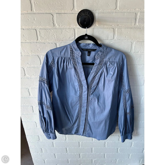 Top Long Sleeve By White House Black Market In Blue, Size: S