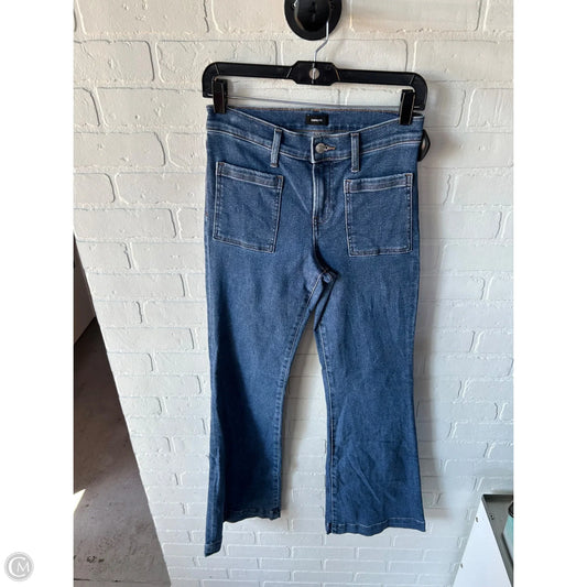 Jeans Flared By Express In Blue Denim, Size: 2