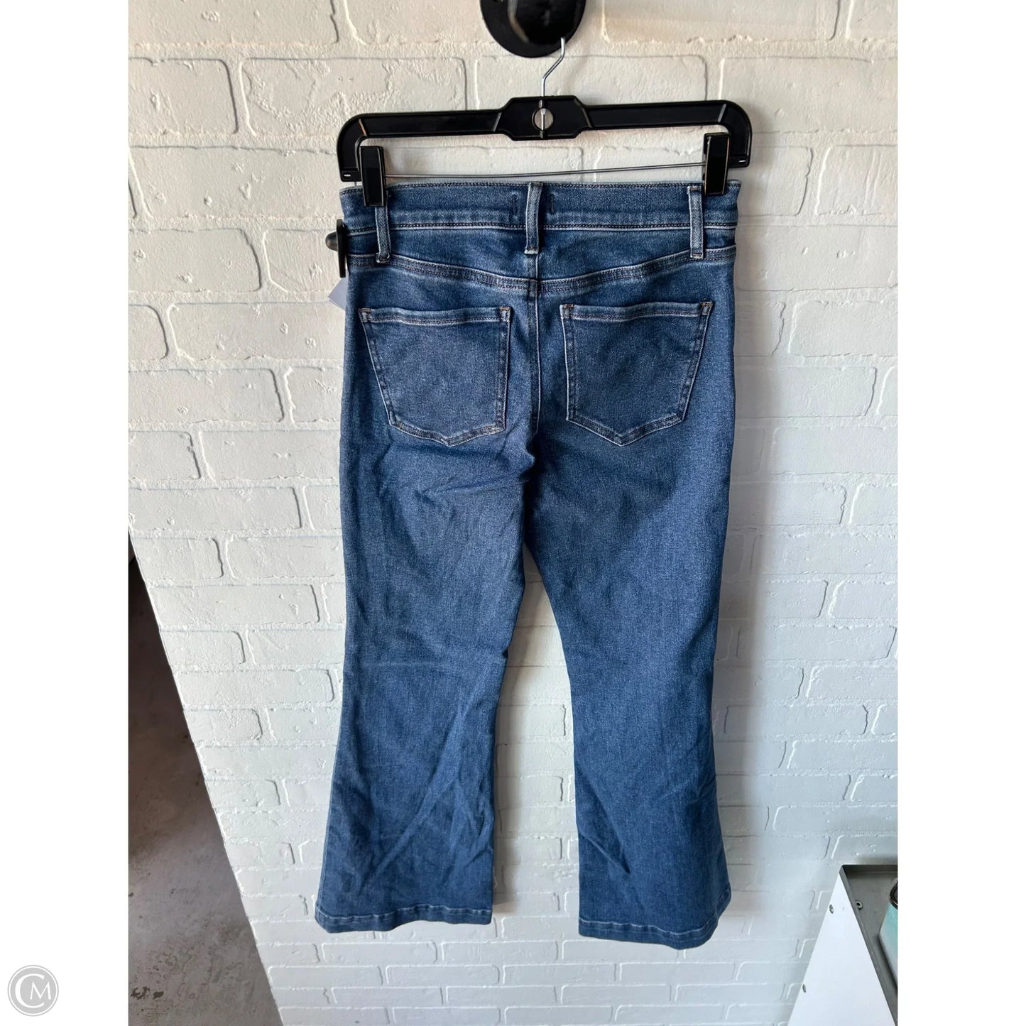Jeans Flared By Express In Blue Denim, Size: 2