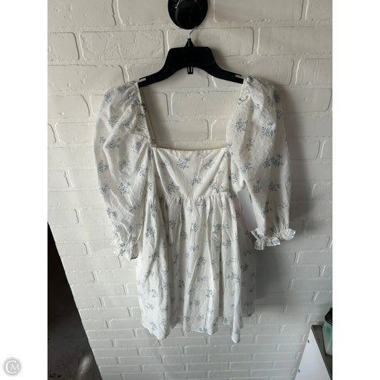 Dress Casual Short By Storia In Blue & White, Size: S