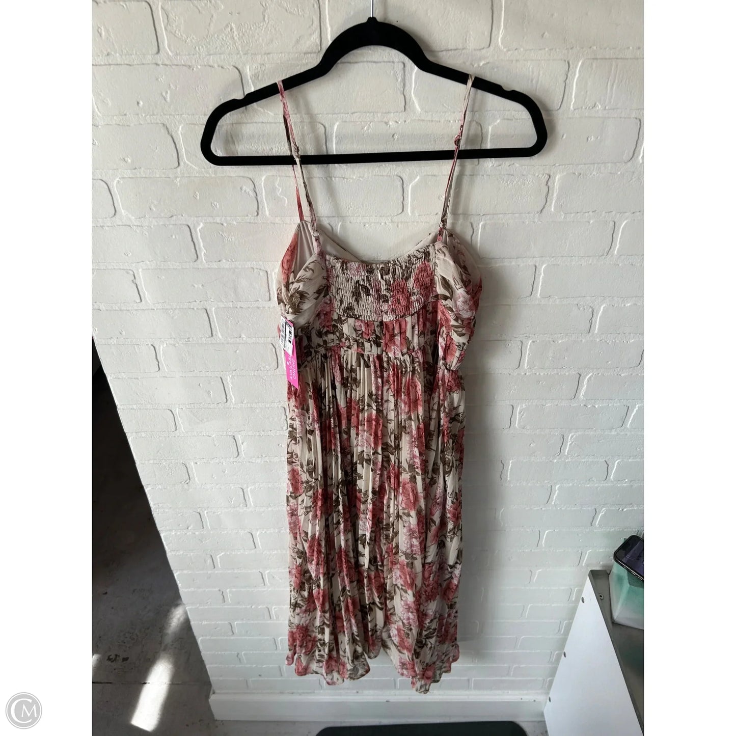 Dress Party Long By Storia In Green & Pink, Size: M