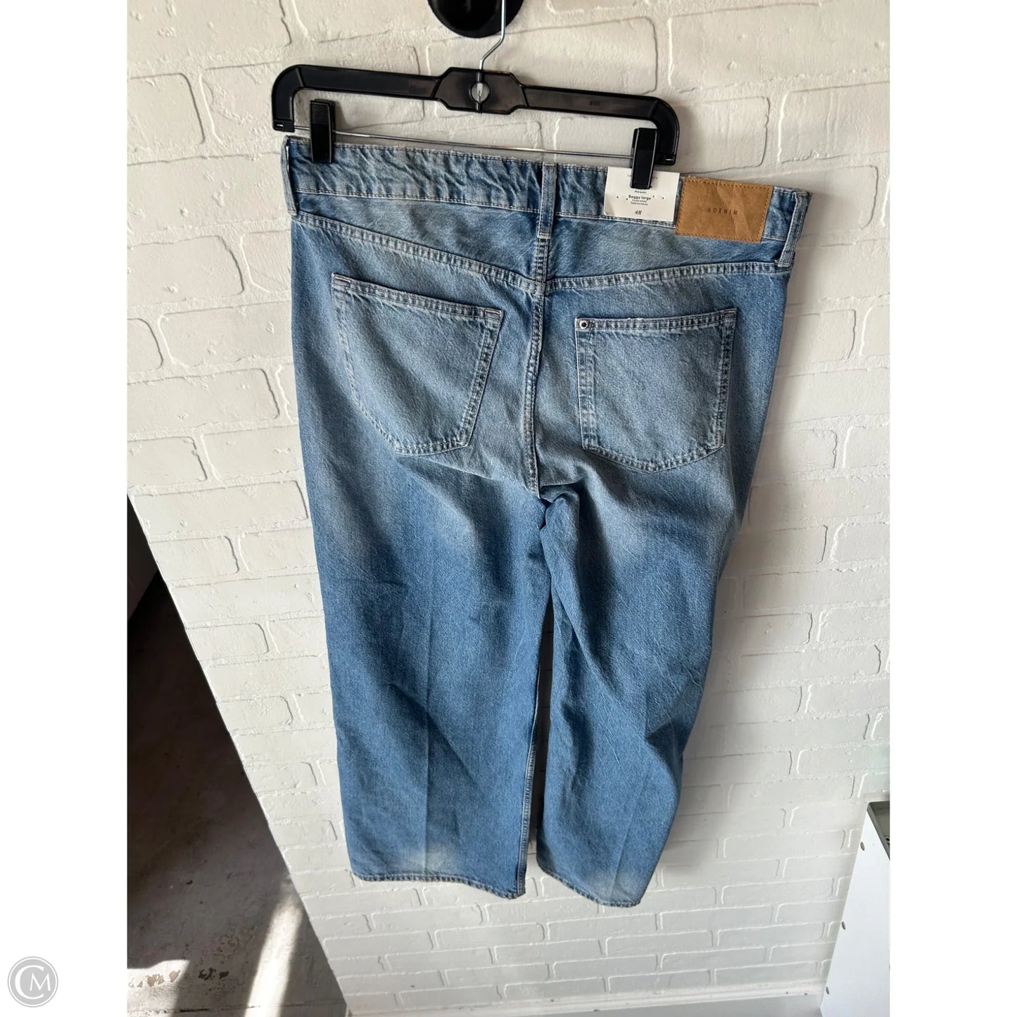 Jeans Wide Leg By H&m In Blue Denim, Size: 12