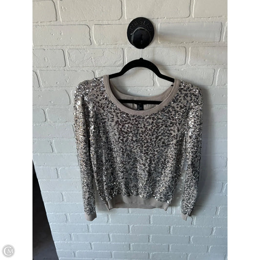 Sweater By H&m In Silver & Tan, Size: S