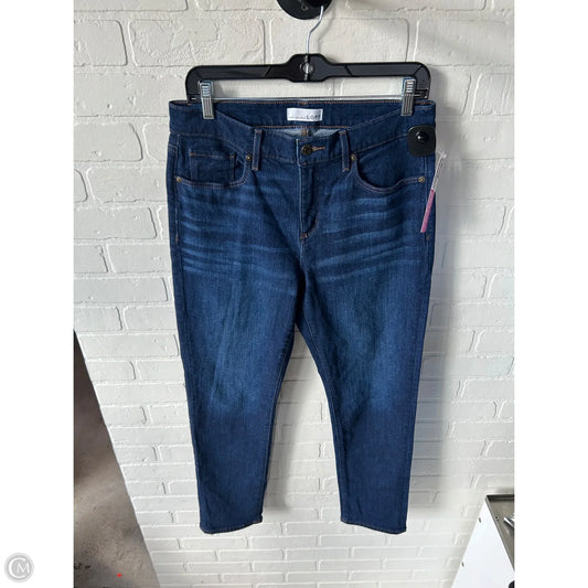 Jeans Boyfriend By Loft In Blue Denim, Size: 8