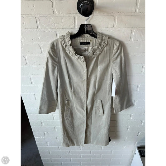 Blazer By Tahari In Cream & Silver, Size: Xs
