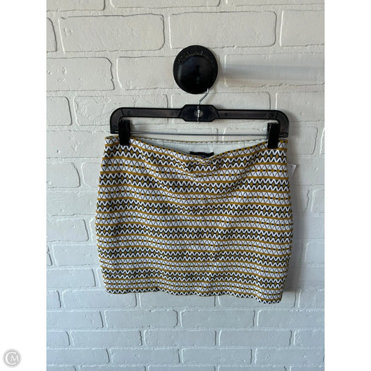 Skirt Mini & Short By Express In Black & Yellow, Size: 4
