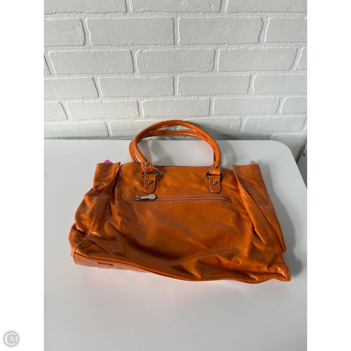 Handbag Leather By Cma, Size: Large