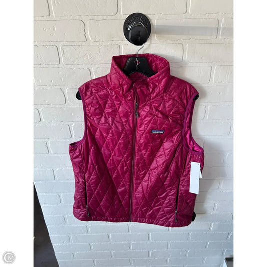 Vest Puffer & Quilted By Patagonia In Pink, Size: Xl