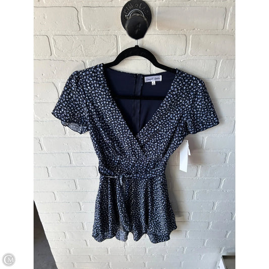 Dress Casual Short By Cmc In Blue & White, Size: Xs