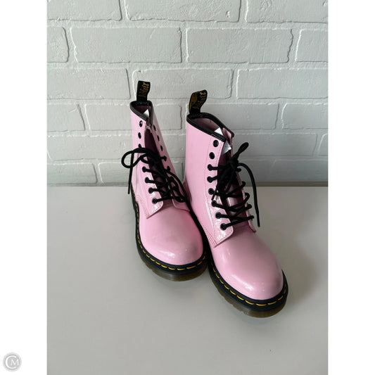 Boots Ankle Flats By Dr Martens In Pink, Size: 8