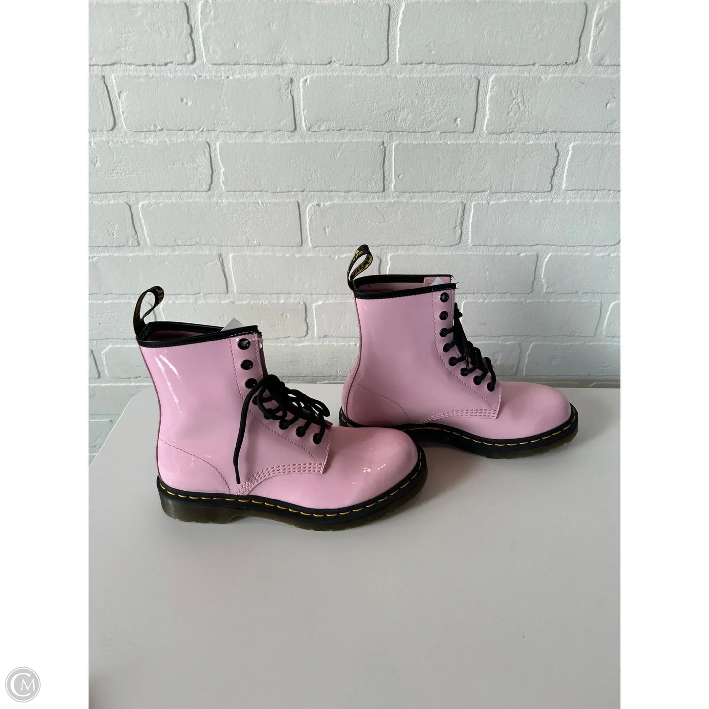 Boots Ankle Flats By Dr Martens In Pink, Size: 8