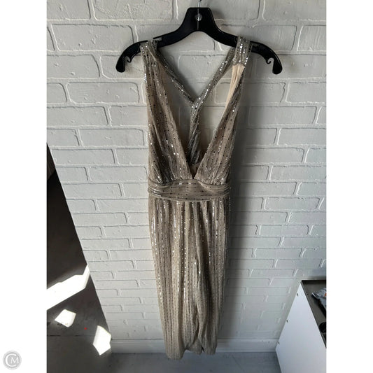 Jumpsuit By Lulus In Silver & Tan, Size: Xl