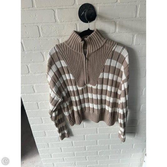 Sweater By A New Day In Tan & White, Size: L