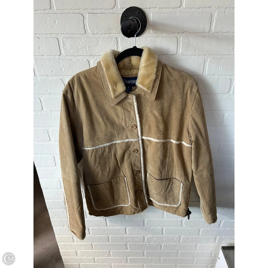 Coat Leather By Rue 21 In Tan, Size: M