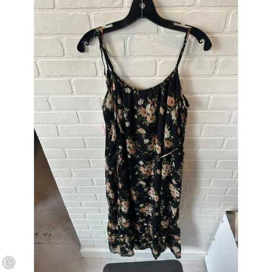 Dress Casual Maxi By Old Navy In Black & Orange, Size: M
