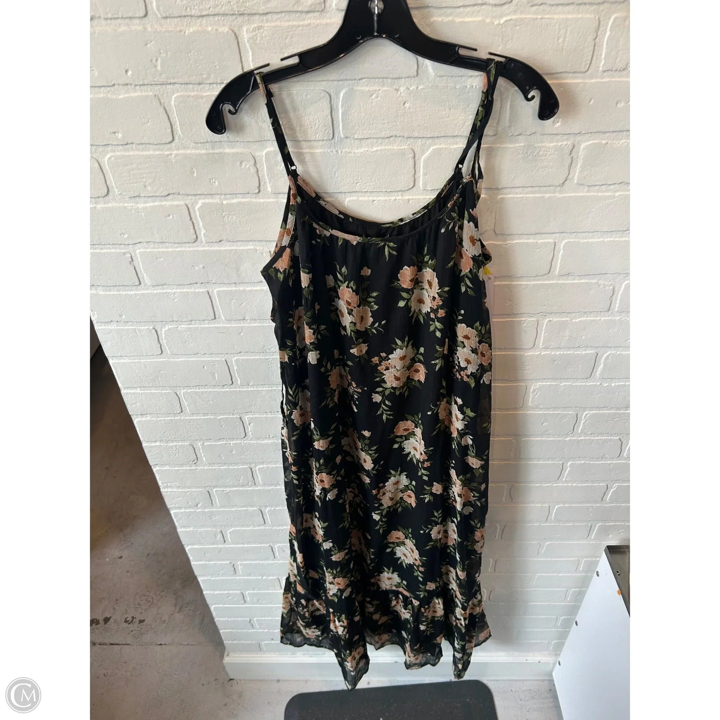 Dress Casual Maxi By Old Navy In Black & Orange, Size: M