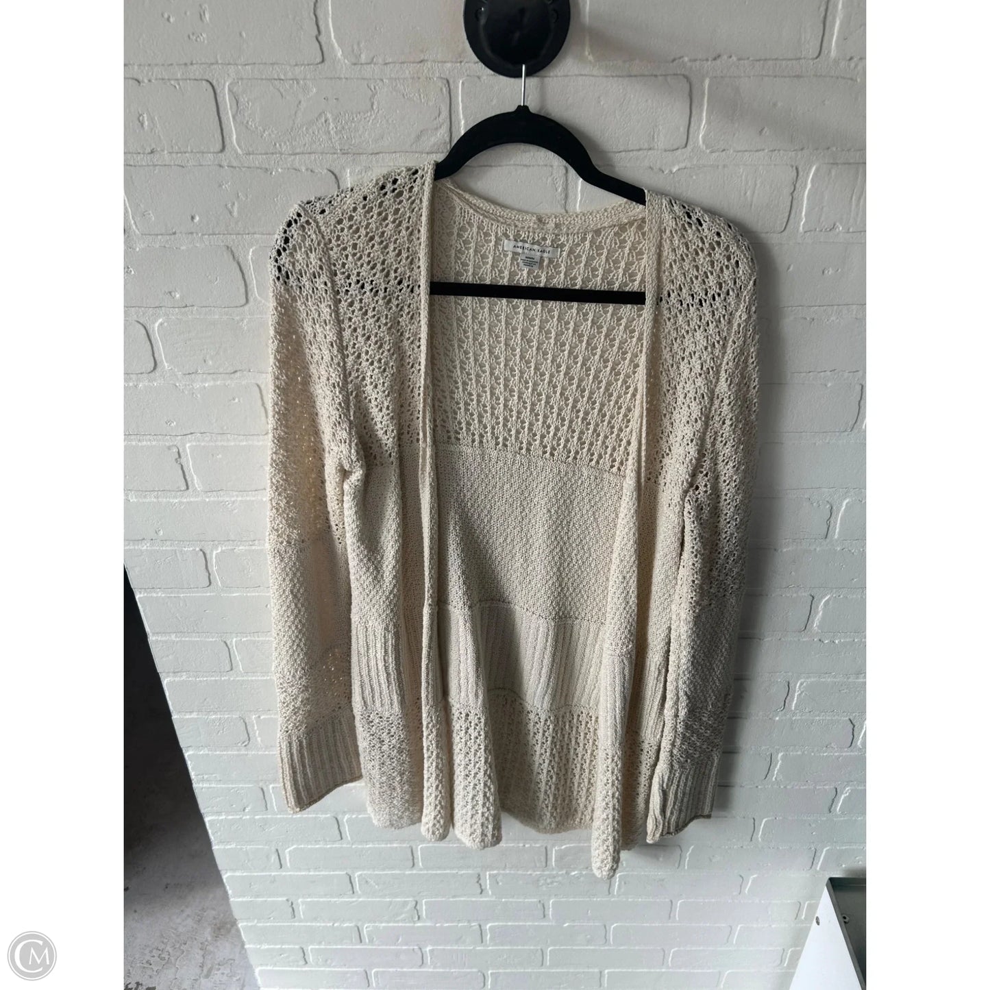 Sweater Cardigan By American Eagle In Cream, Size: M