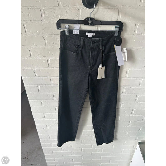 Jeans Straight By Good American In Black Denim, Size: 4