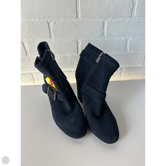 Boots Ankle Heels By Vince Camuto In Navy, Size: 8.5