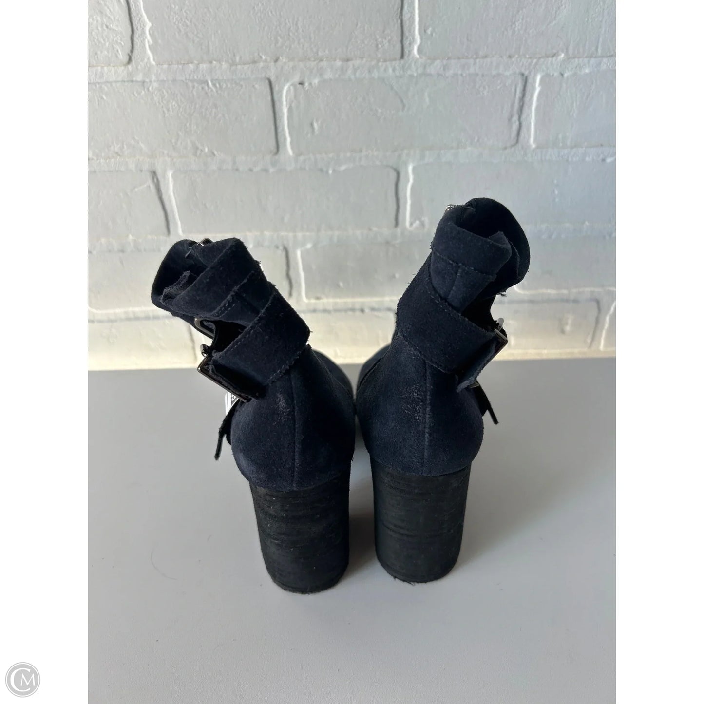 Boots Ankle Heels By Vince Camuto In Navy, Size: 8.5