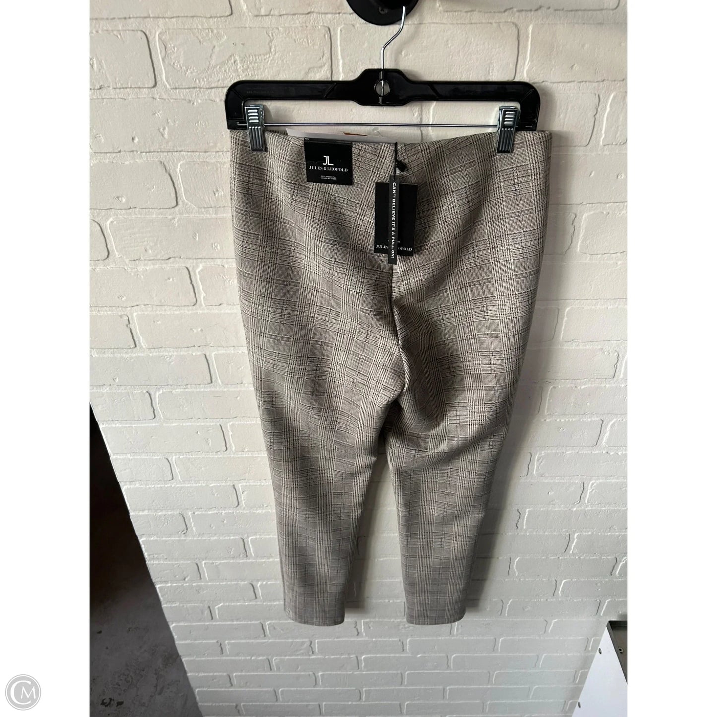 Pants Leggings By Jules & Leopold In Cream & Grey, Size: 8