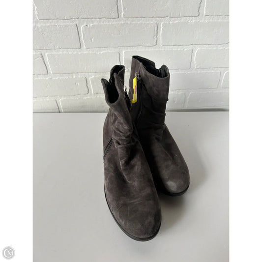 Boots Ankle Flats By Mephisto In Grey, Size: 9.5