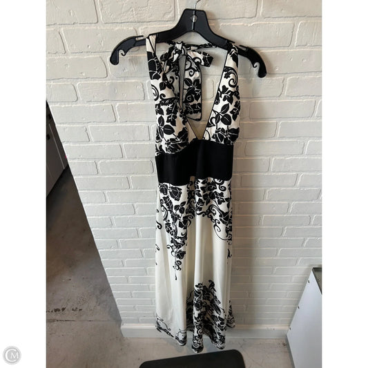 Dress Party Long By White House Black Market In Black & White, Size: L