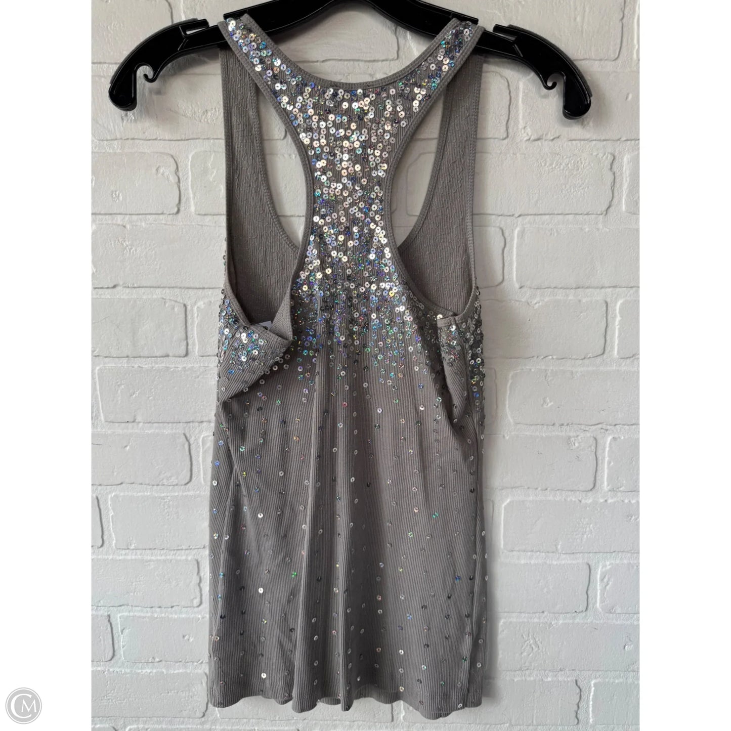 Tank Top By Express In Grey & Silver, Size: S