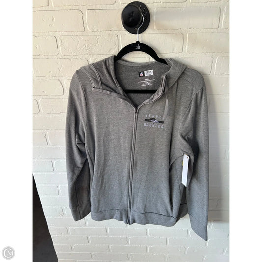 Sweatshirt Hoodie By Nfl In Grey, Size: M