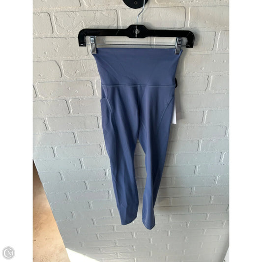 Athletic Capris By Lululemon In Blue, Size: 2