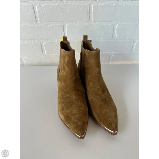 Boots Ankle Heels By Marc Fisher In Brown, Size: 7