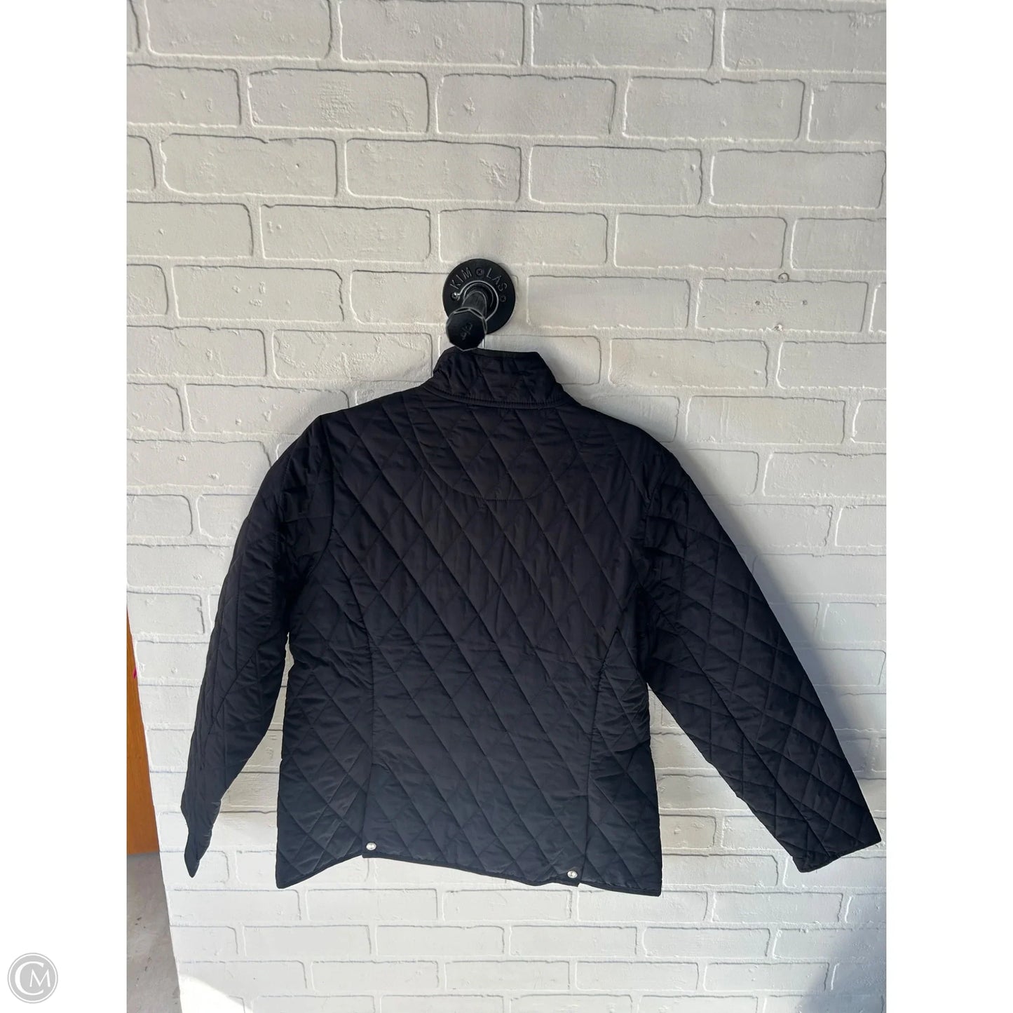 Jacket Puffer & Quilted By Lands End In Black, Size: M