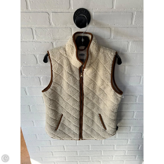 Vest Faux Fur & Sherpa By Old Navy In Cream & Tan, Size: M