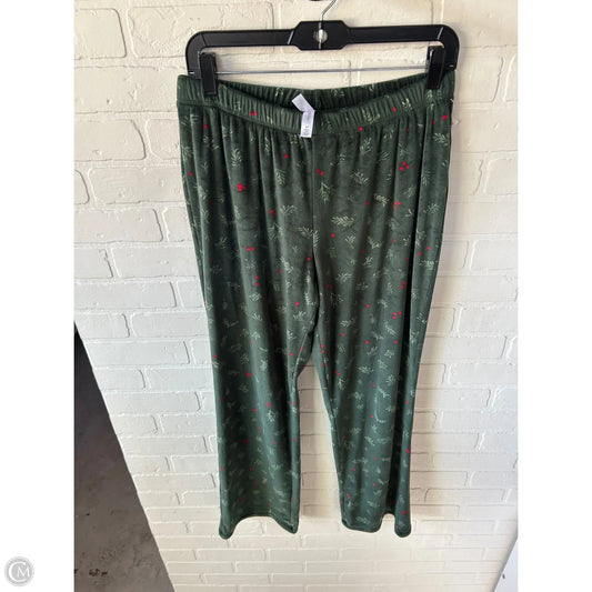 Pajama Pants By Gilligan And Omalley In Green & Red, Size: M