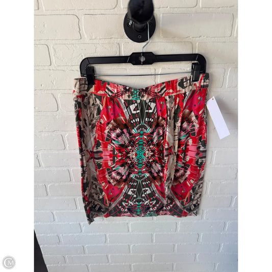 Skirt Mini & Short By Maeve In Pink & Tan, Size: 12