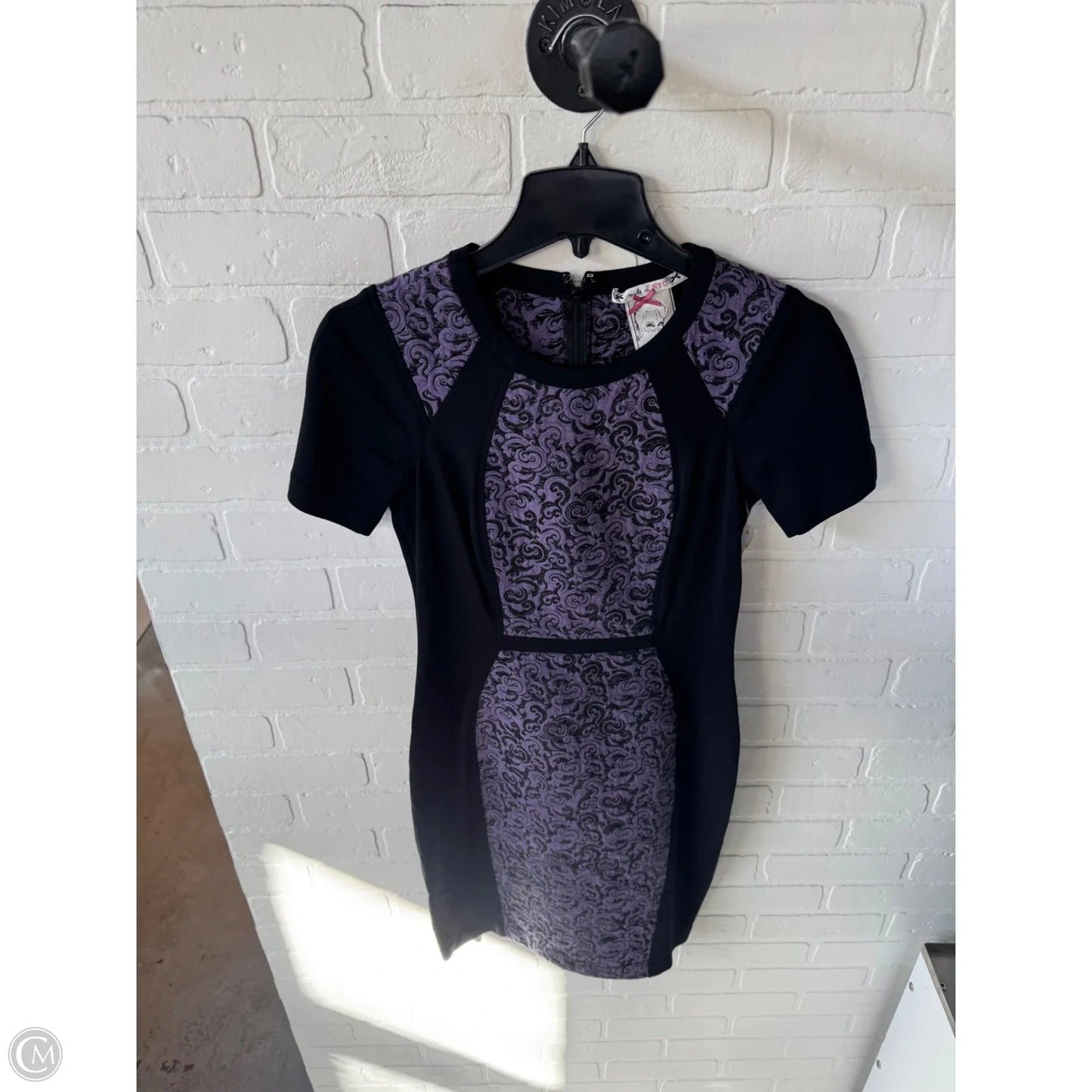 Dress Work By Cmc In Black & Purple, Size: S