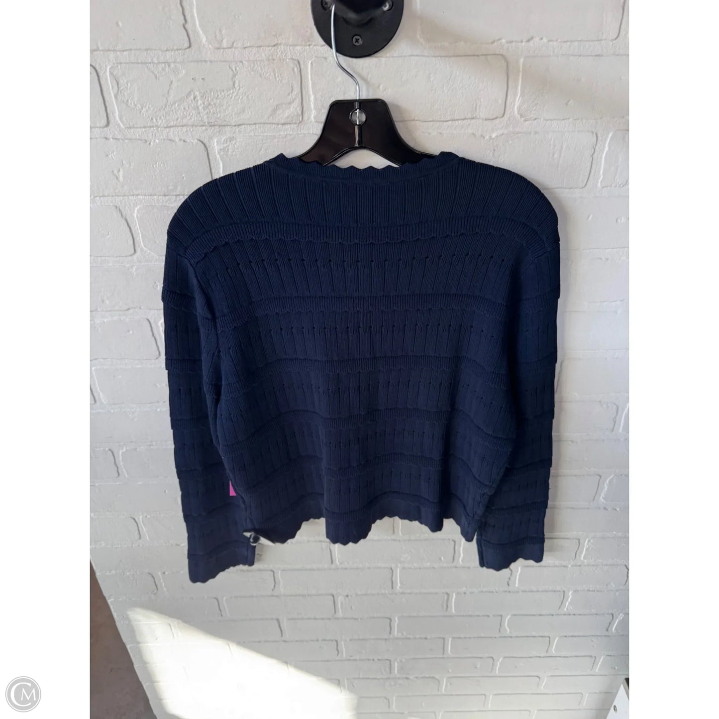 Sweater Cardigan By Brooks Brothers In Navy, Size: L