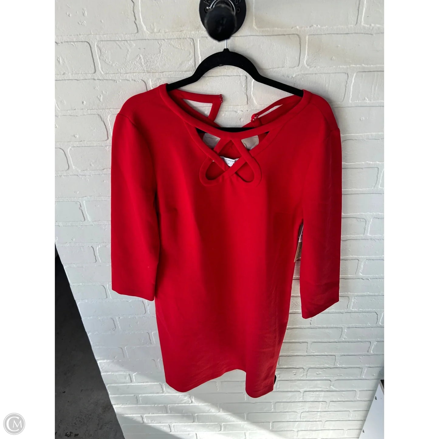 Dress Designer By Diane Von Furstenberg In Red, Size: L