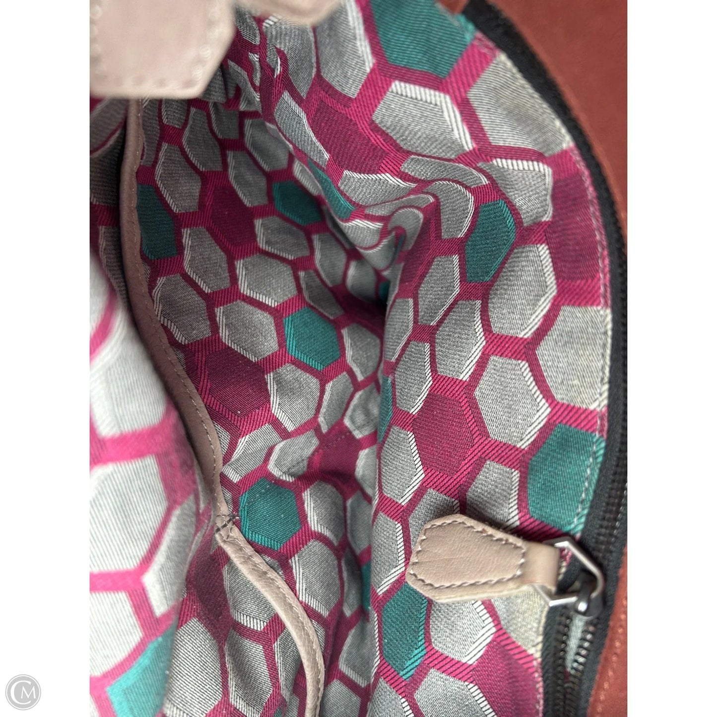 Handbag Leather By Cmb, Size: Large