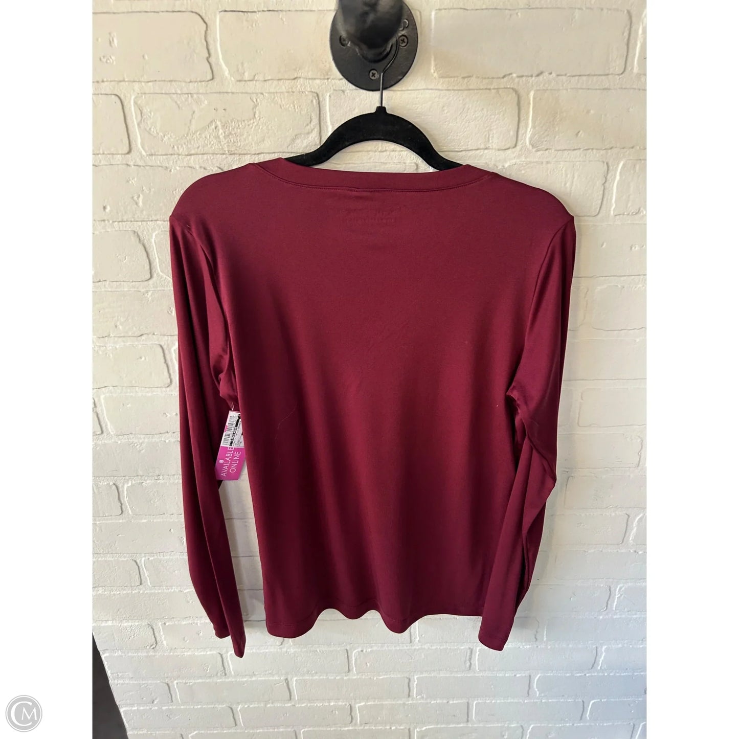Athletic Top Long Sleeve Crewneck By Clothes Mentor In Red, Size: M