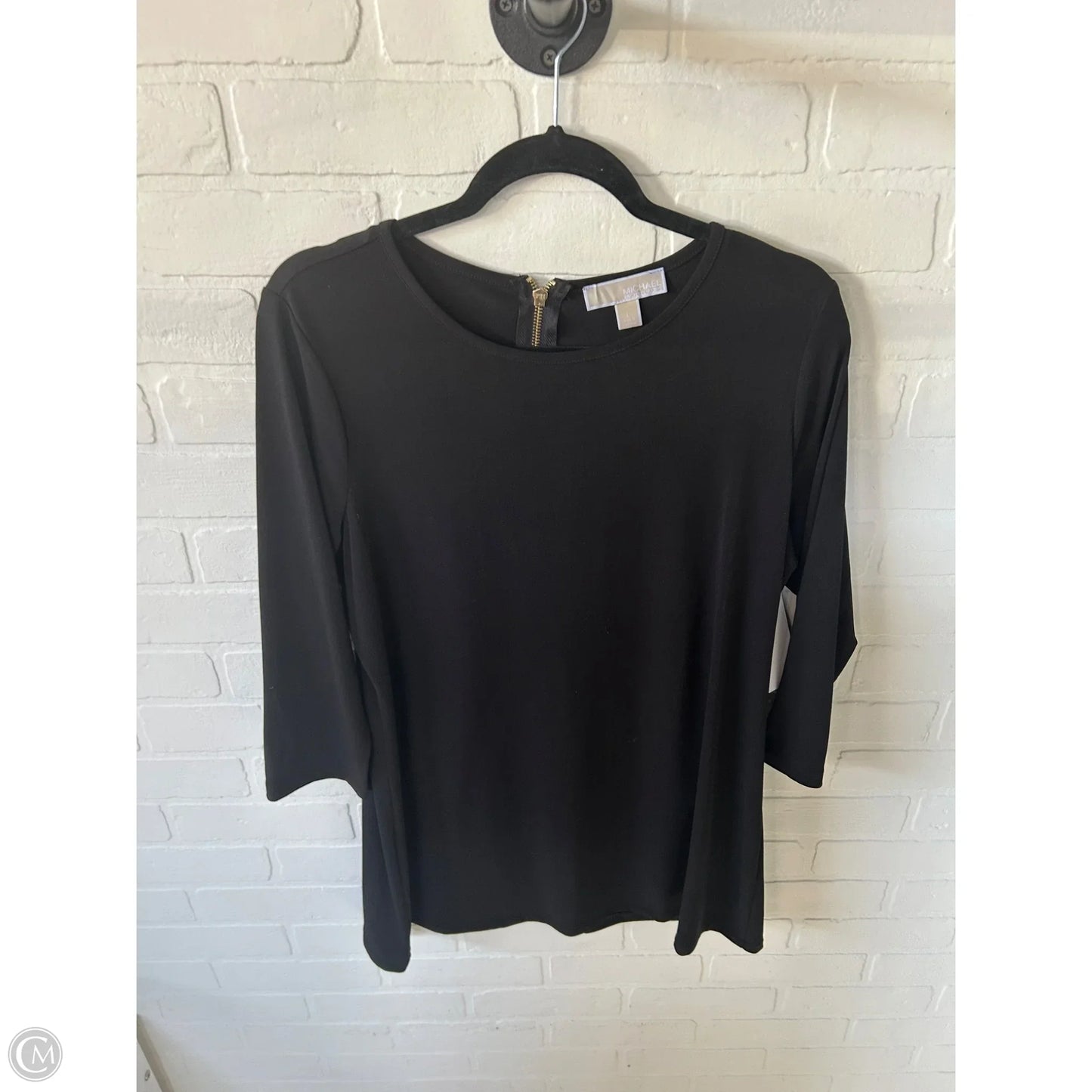 Tunic Long Sleeve By Michael By Michael Kors In Black, Size: L
