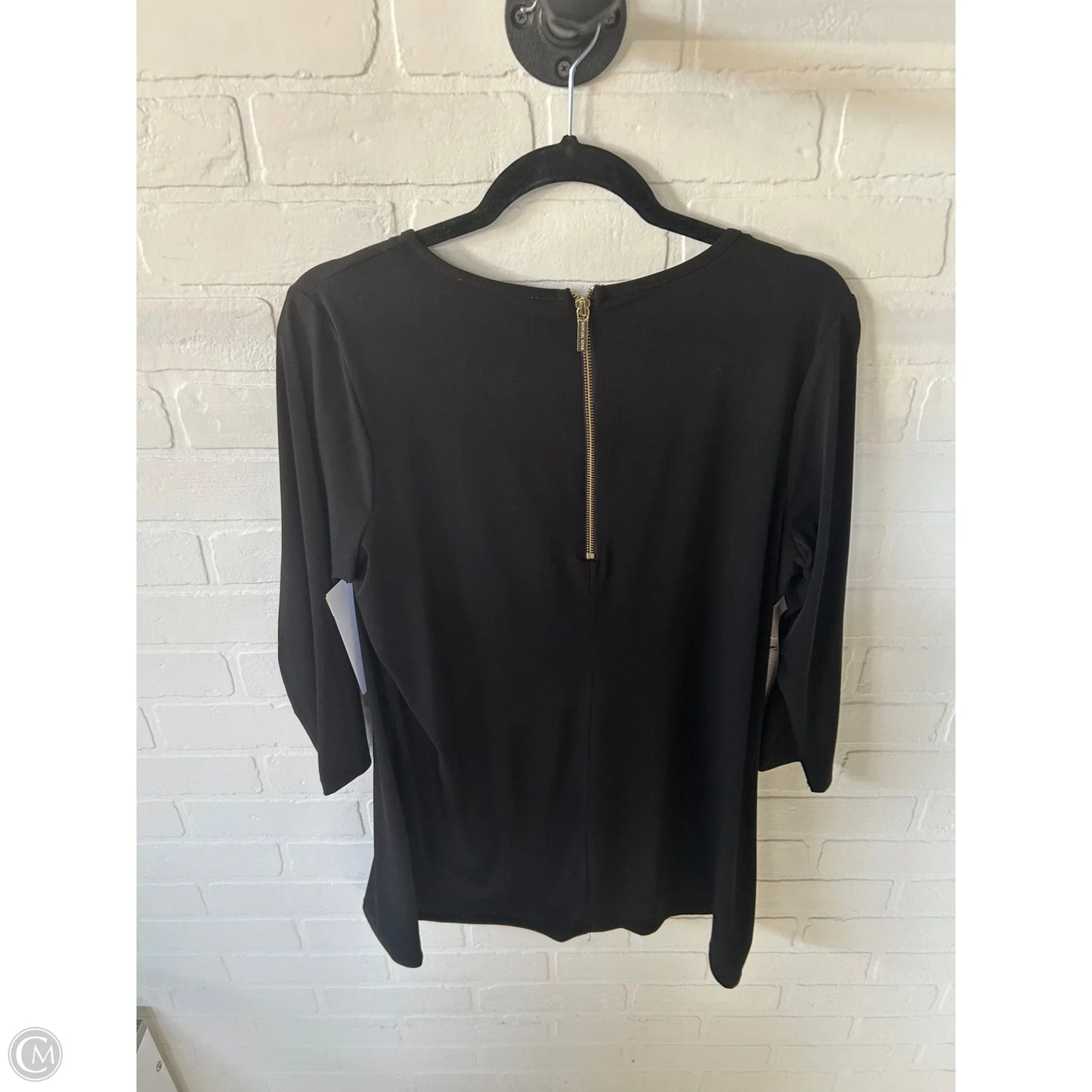 Tunic Long Sleeve By Michael By Michael Kors In Black, Size: L