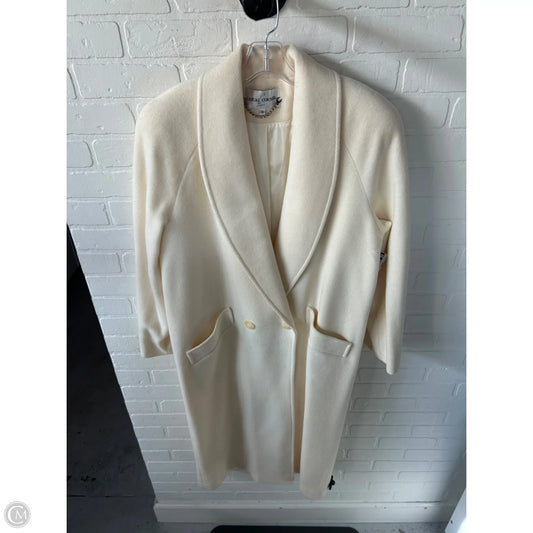 Coat Wool By Casual Corner In Cream, Size: M
