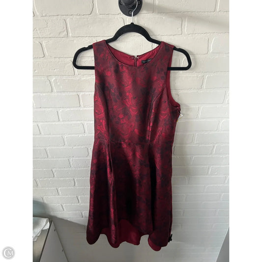 Dress Party Midi By White House Black Market In Black & Red, Size: M
