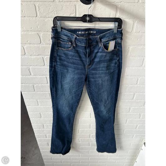 Jeans Skinny By American Eagle In Blue Denim, Size: 10l