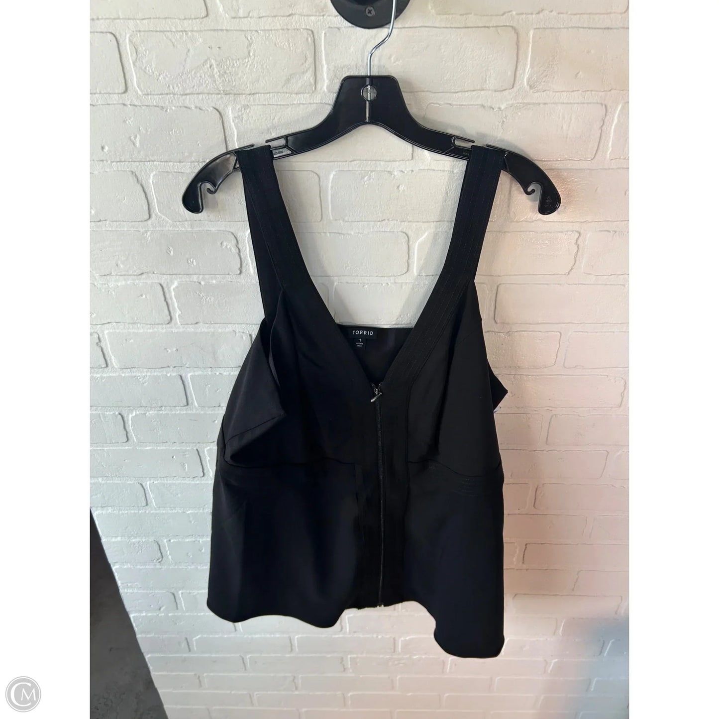 Top Sleeveless By Torrid In Black & Blue, Size: Xl