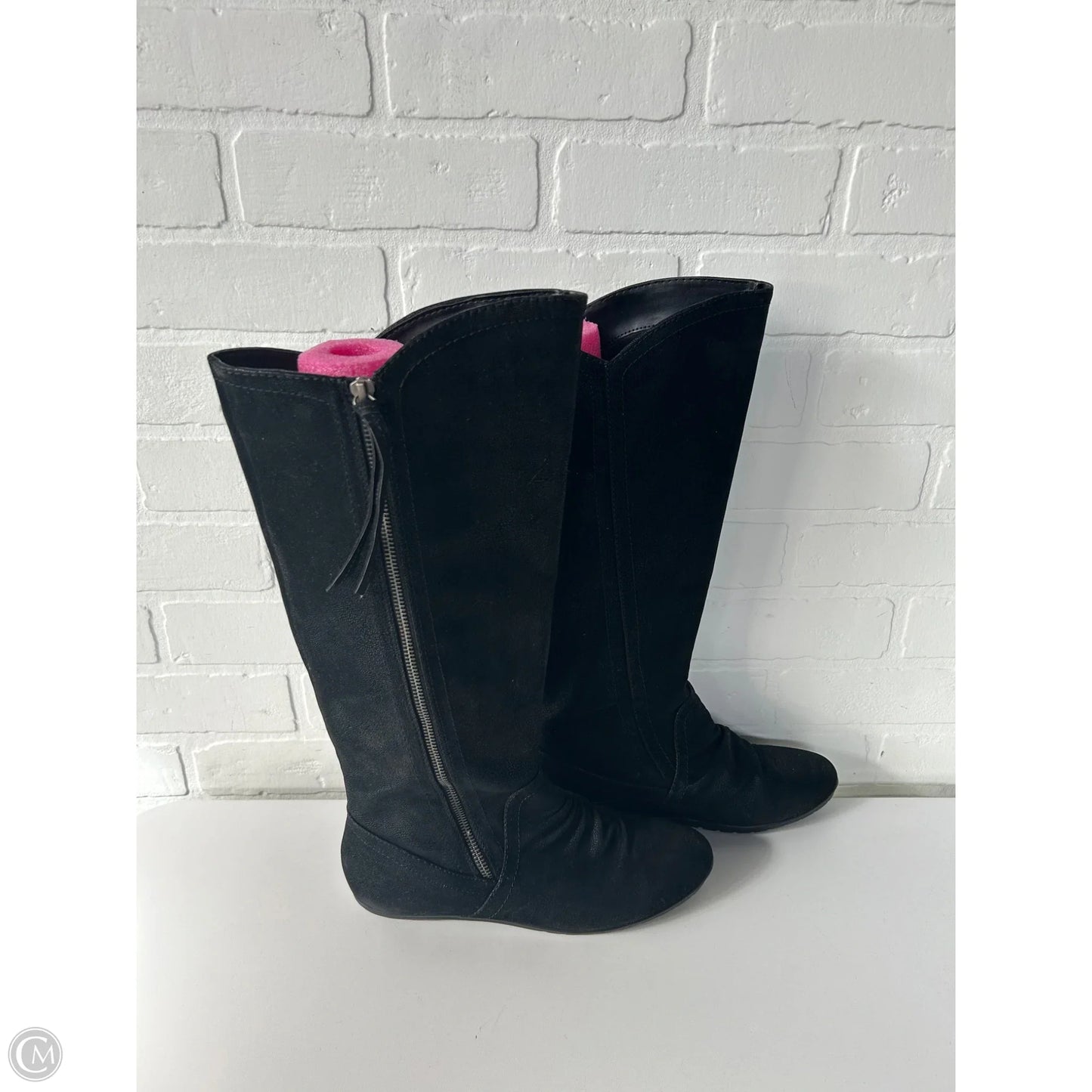 Shoes Flats By Clothes Mentor In Black & Blue, Size: 8