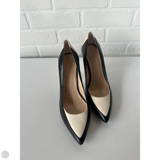Shoes Heels Stiletto By Banana Republic In Black & Cream, Size: 7.5