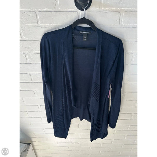 Sweater Cardigan By Inc In Navy, Size: L